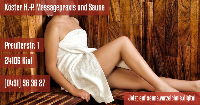 Köster H.-P. Massagepraxis und Sauna auf sauna.verzeichnis.digital