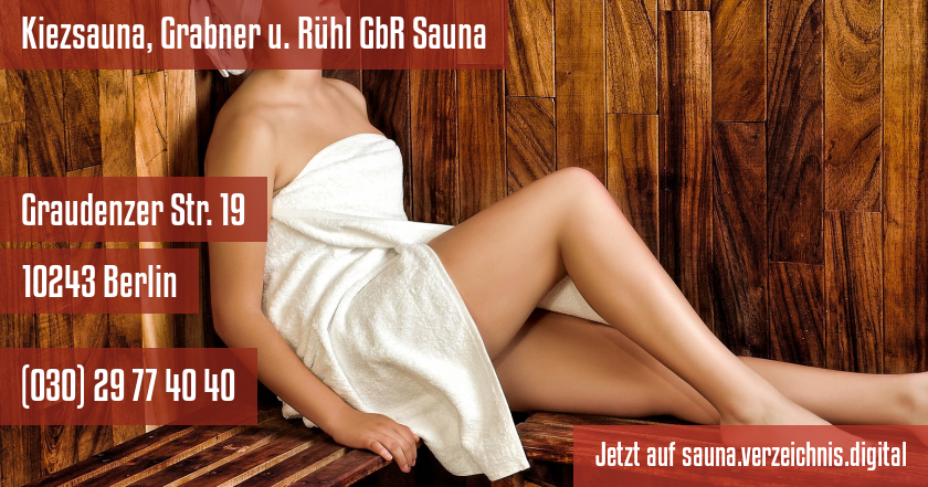 Kiezsauna, Grabner u. Rühl GbR Sauna auf sauna.verzeichnis.digital